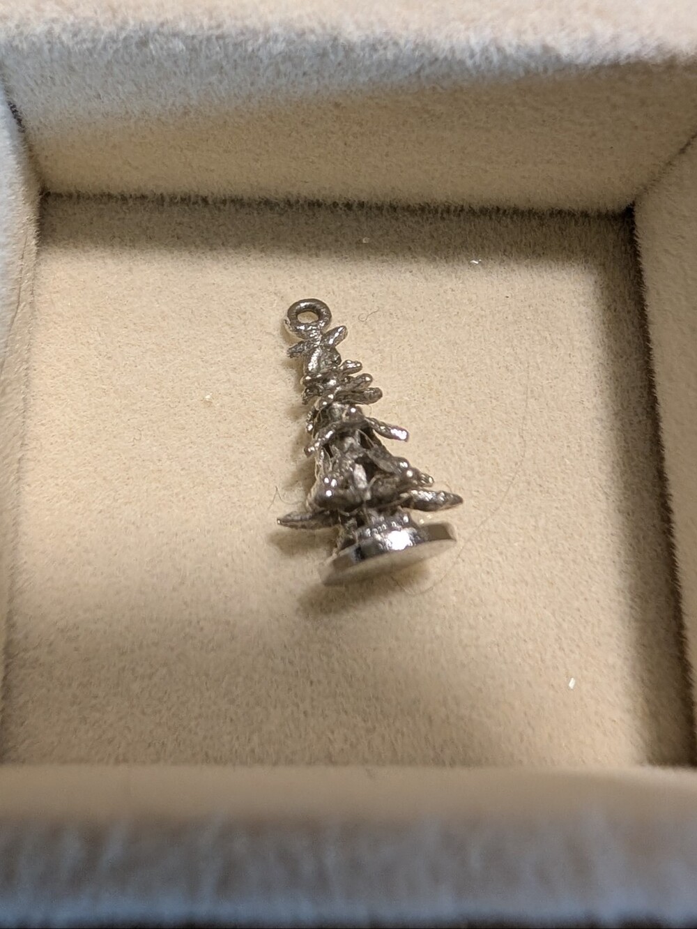 Silver Tree Pendant Charm - Small
